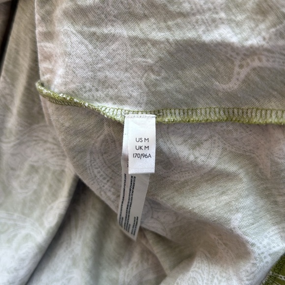 Anthropologie Daily Practice Green Floral Paisley Puff Sleeve Mini Dress. Medium - Picture 8 of 16